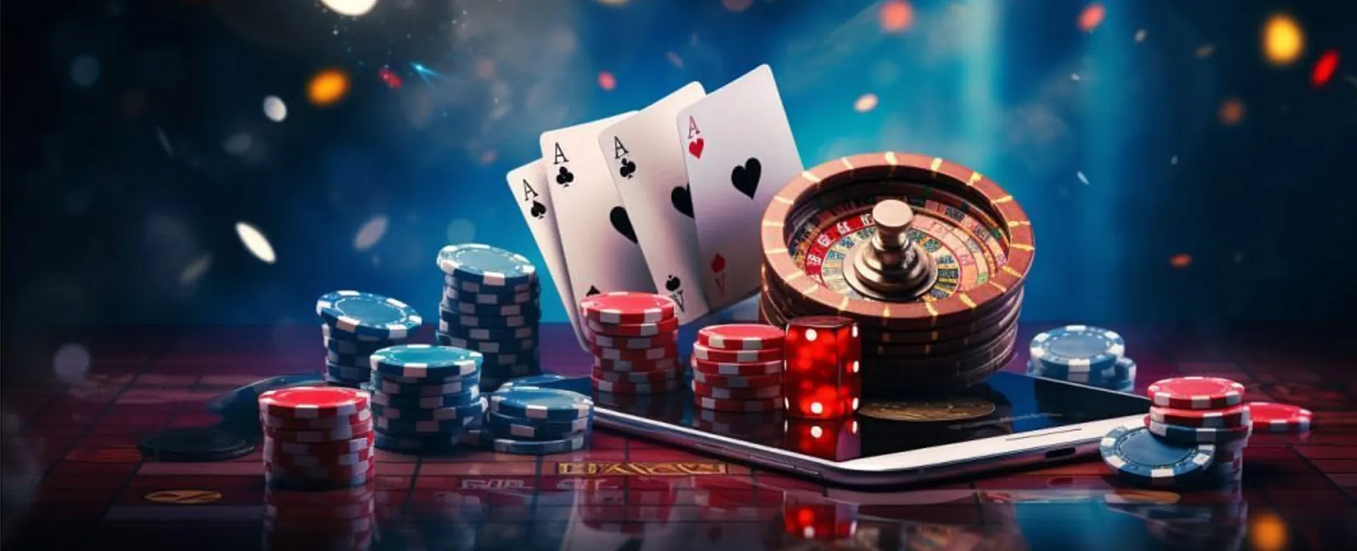 Jilibet Online Poker Table with Cards and Chips